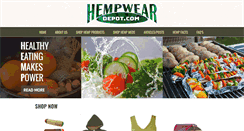 Desktop Screenshot of hempweardepot.com